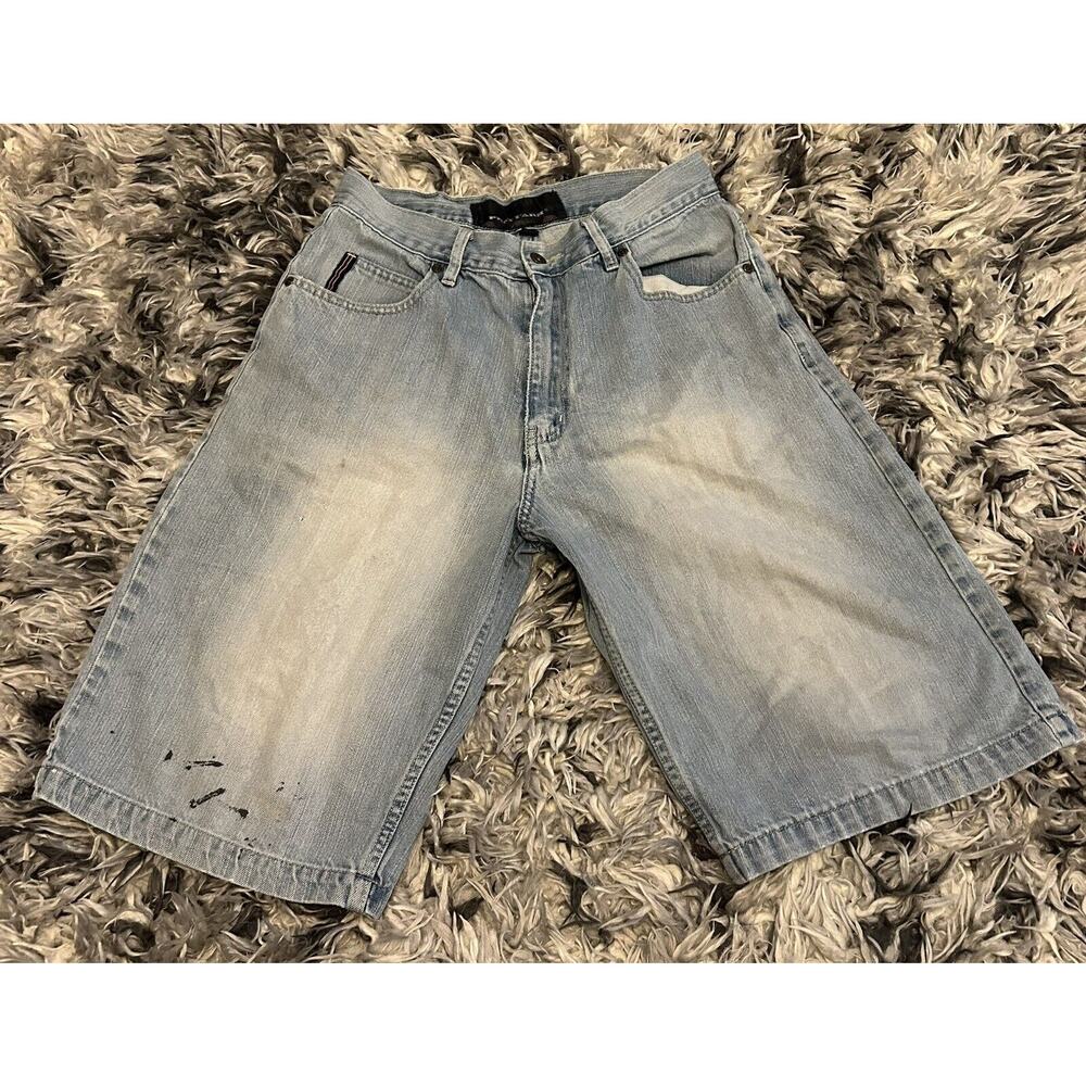Vintage Y2K Phat FarmBlue Jean Shorts Jorts Grunge Skater Baggy Size 30 Mens